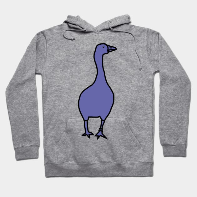 Very Peri Periwinkle Blue Goose Game Color of the Year 2022 Hoodie by ellenhenryart